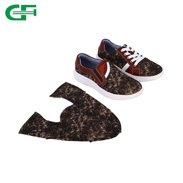 Customize Brown Non Woven Upper Fabric for Mens Shoes Raw Material
