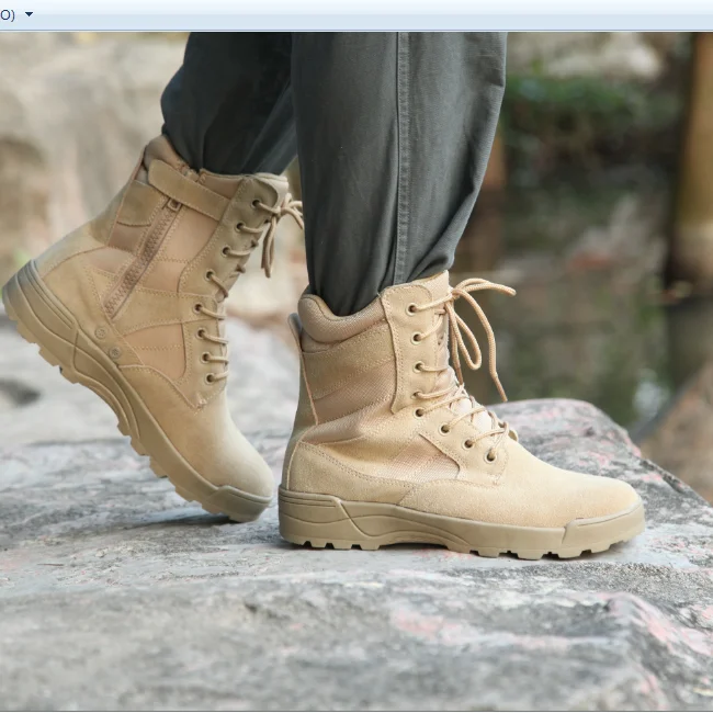 Army military boot manufacturer supply high ankle desert Combat army military boot