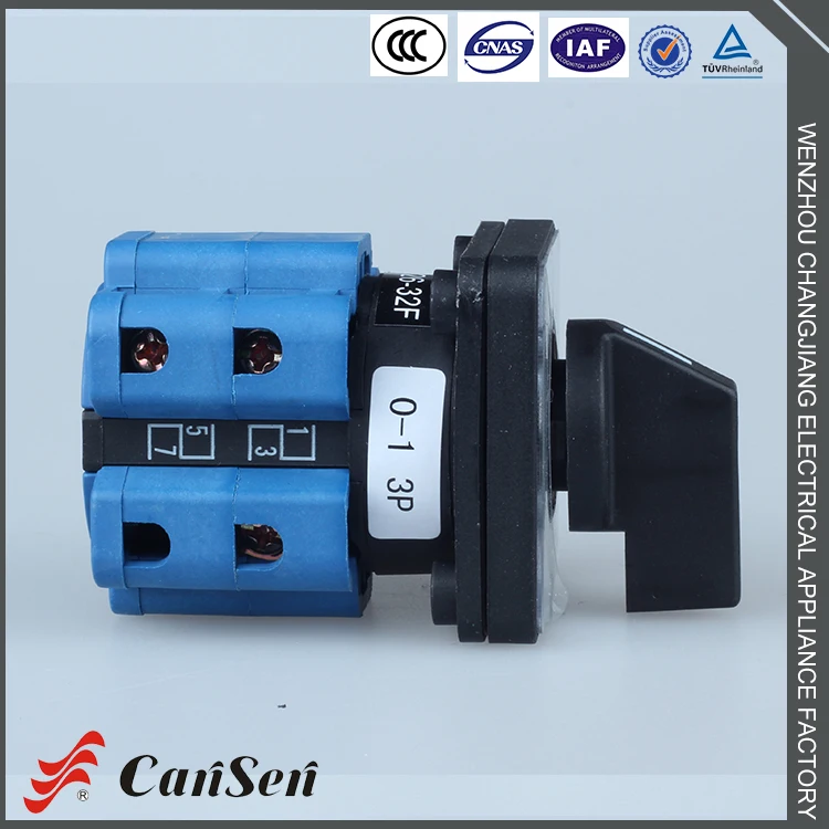 LW26-32F 0-1 3P 3 pole finger protect electric motor control test machine welding machine rotary cam switch