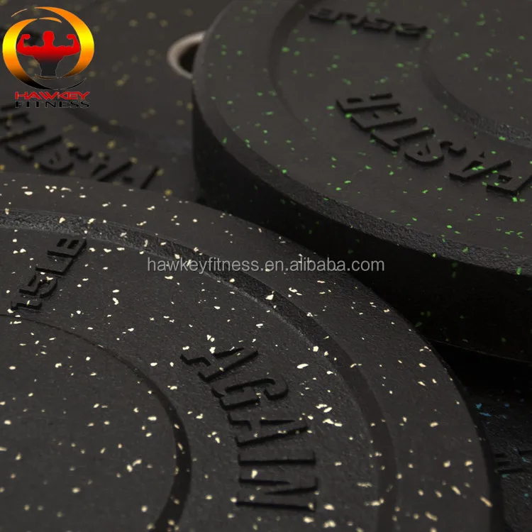 
colorful sport training top grade crumb bumper plate 
