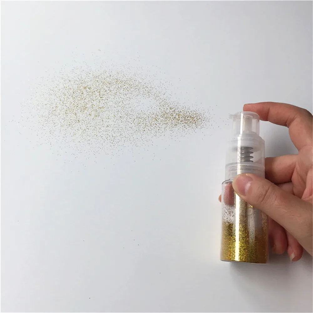 
Cake Glitter Luster Pearl pump glitter Small bottles powder spray bottle 