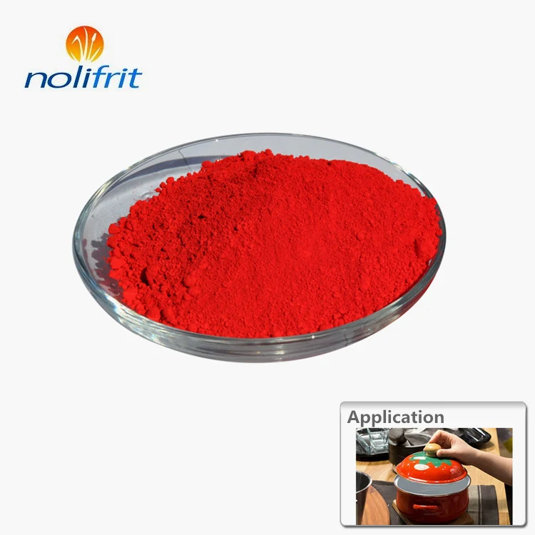 Where to buy cadmium red color pigment enamel paint for red cookware