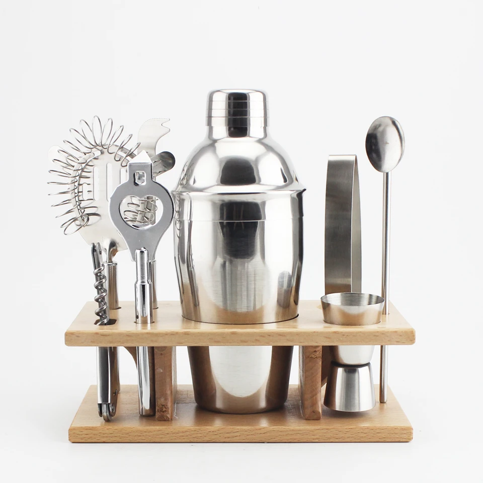 Cocktail Shaker Set Party Bar Accessories Bartender Making Drinks Gift Kit Gift