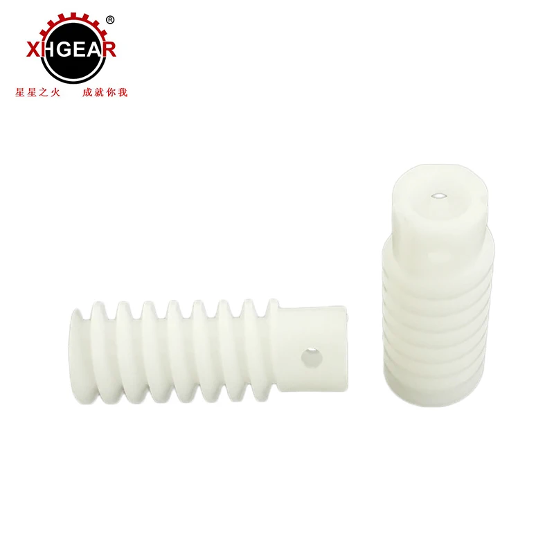 Good self- lubrication POM worm gear acetal plastic spiral gear for various machine