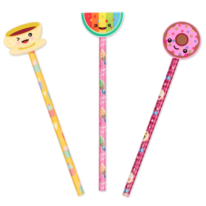 Licheng RU110 Pencil HB, Customised Fun Rubber Topper School Pencil Manufacturer