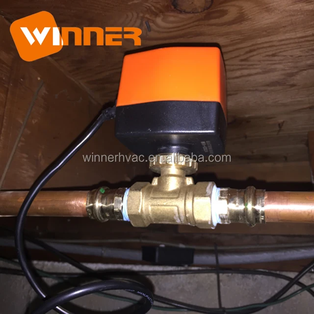 Электрический латунный шаровой кран с регулировкой расхода воды, 24 В, 2 канала, 1/2 дюйма, DN15