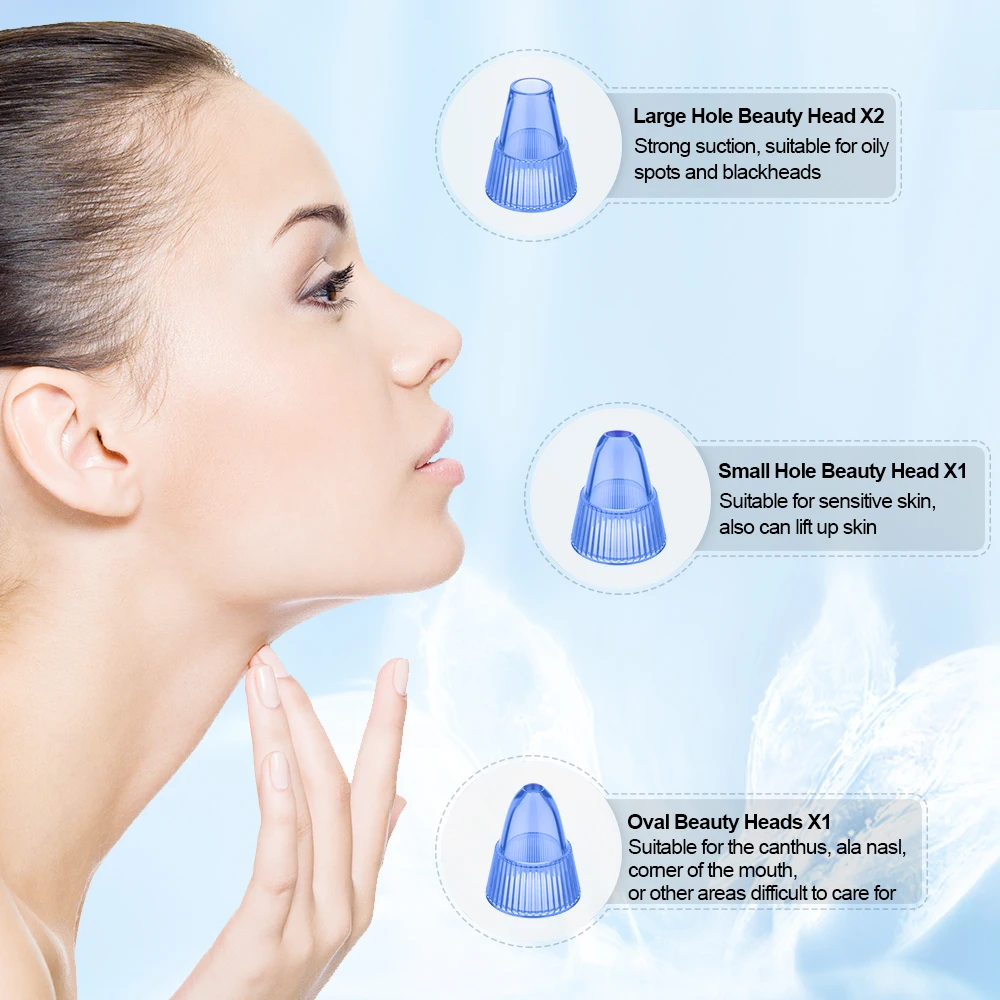 Мужской многофункциональный вакуумный прибор для удаления черных точек на лице для красоты и личной гигиены