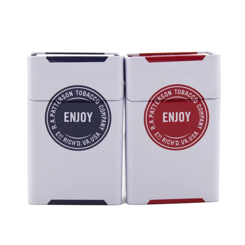 Logo Customized Metal Cigar Pack Tin Box Tin Cigarette Case with customized printing