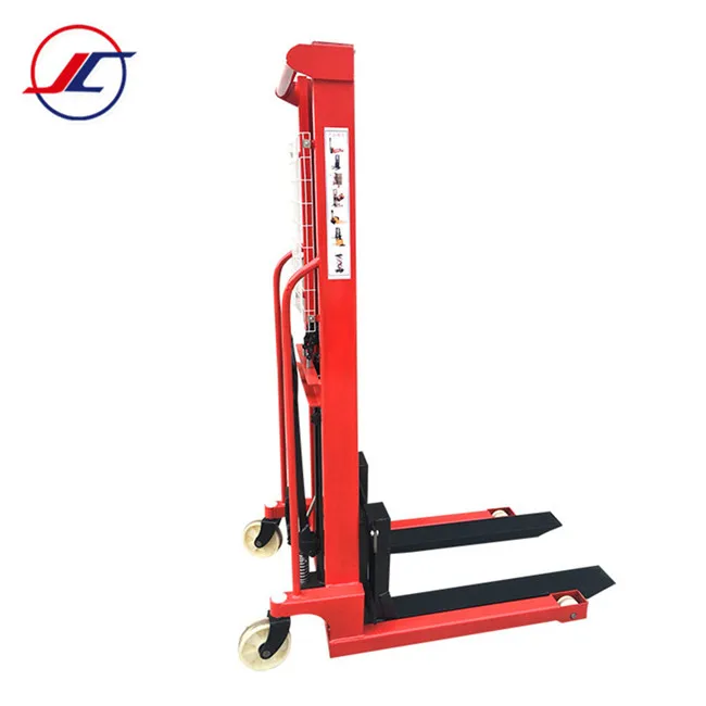 Factory price forklift manual hydraulic mechanical lifter mini stacker machine