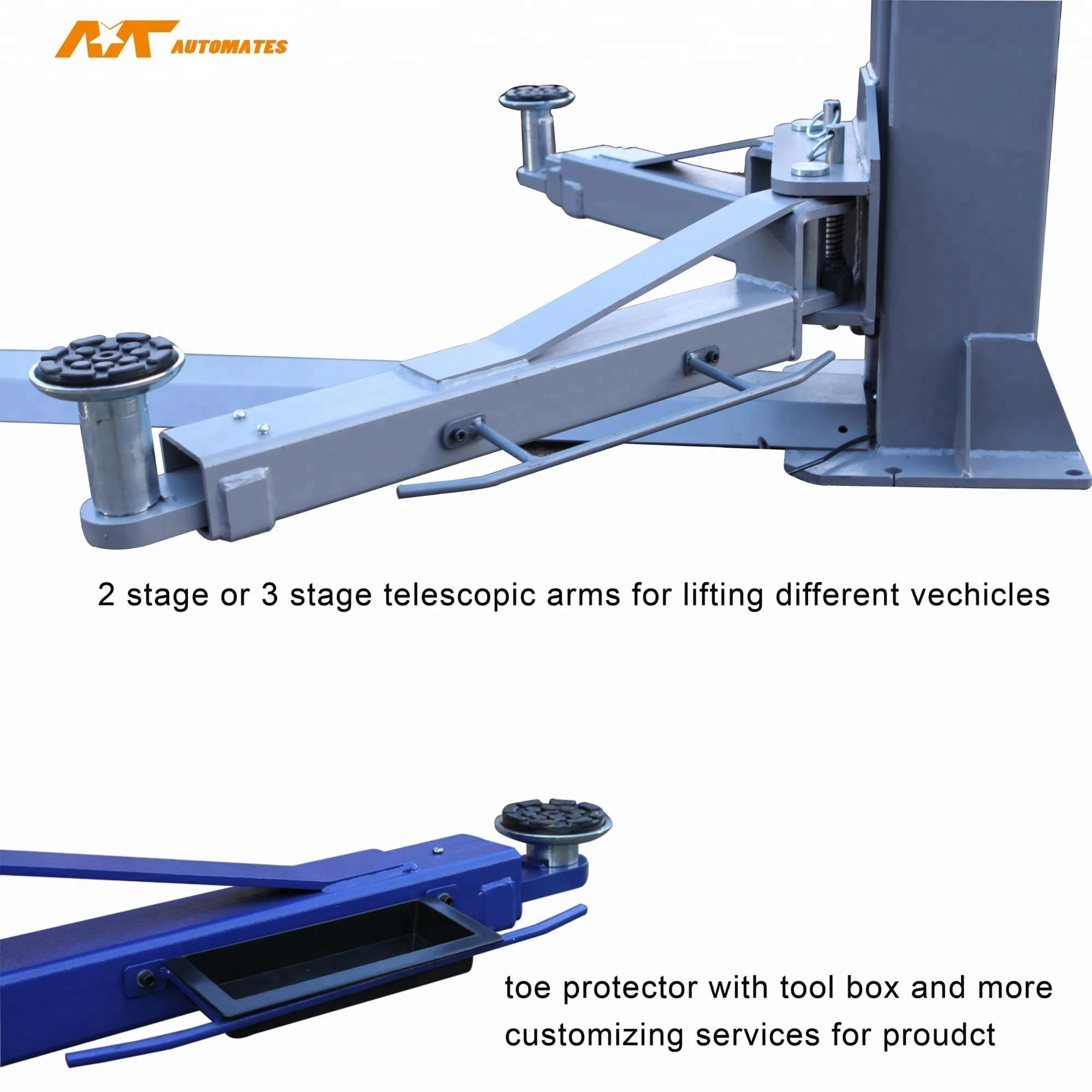 4200kgs Lifting Capacity MT-TP40E with strong basement two post car lift