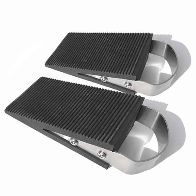 Прочная резиновая дверная пробка/дверной клин с ручкой из нержавеющей стали