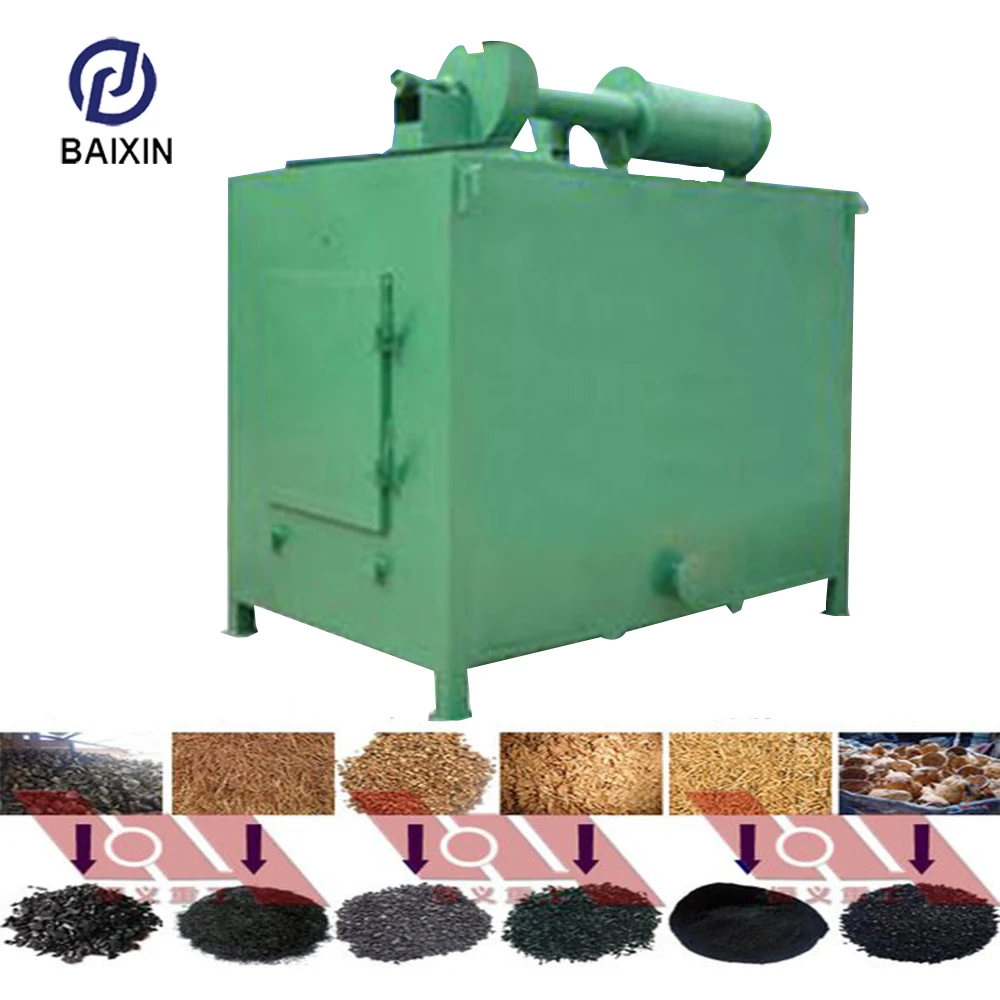 Smokeless charcoal production kiln/charcoal making machine plant/charcoal making oven