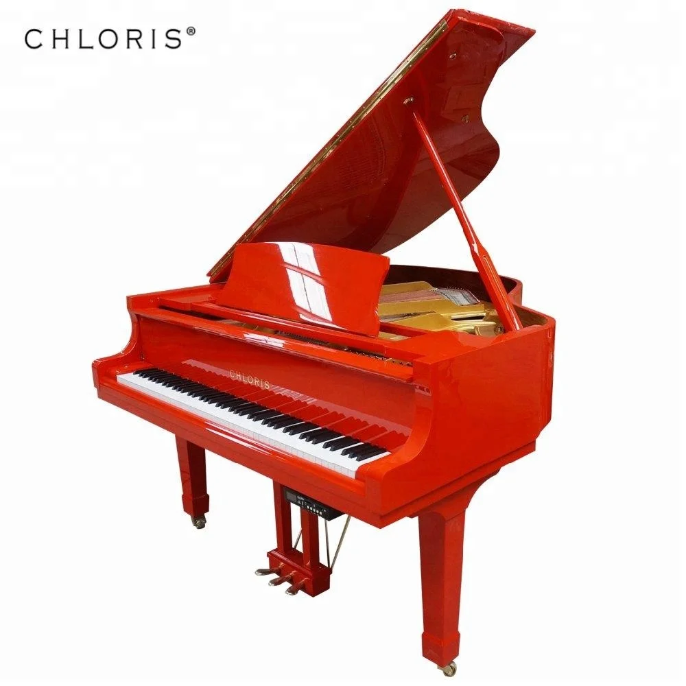 88 Keys Red Grand Piano with PianoDisc IQ HG-158R