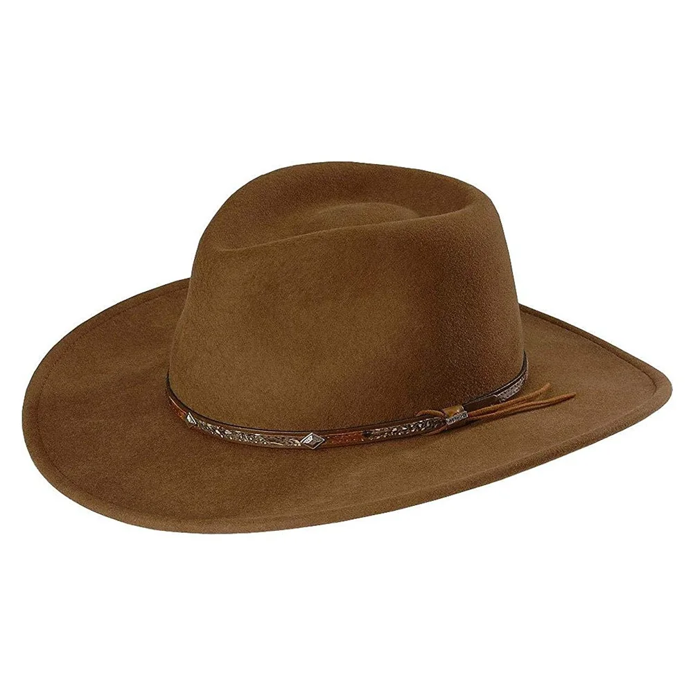 
Custom Mountain Sky Felt Hat For Men Fur Cowboy Hat 