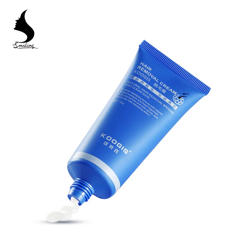 
KOOGIS 60g Aloe Vera Skin Whitening Beard Depilation Unisex Effective Leg Arm Armpit Hair Removal Cream 