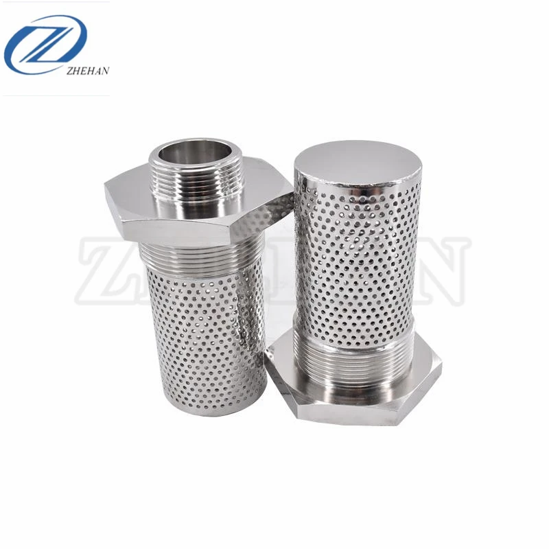 80 mesh Stainless steel perforated cartridge filter for diesel, paint filtration/ punching mesh tube