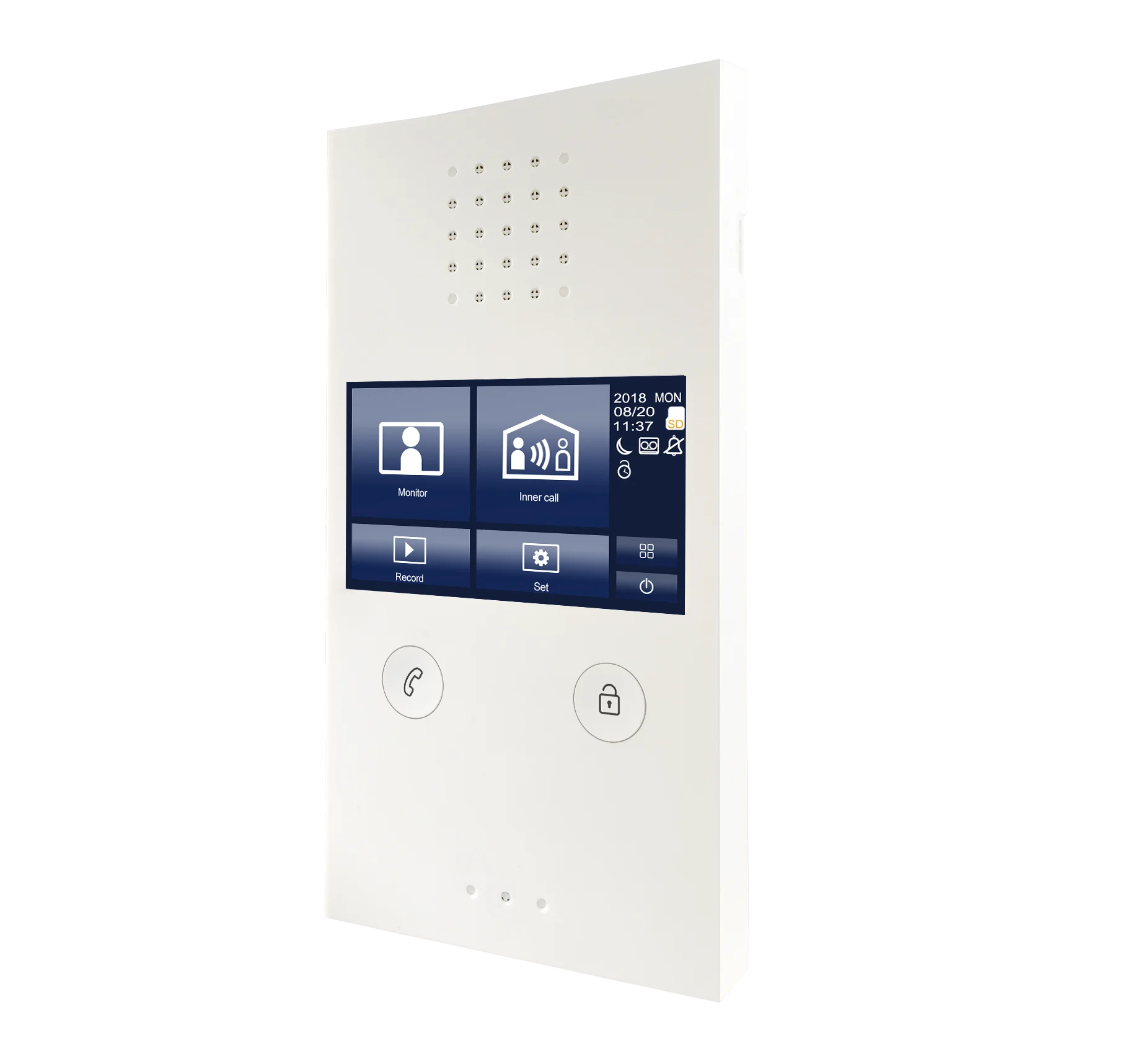 Apartment 8 Units Intercom Wired Video Door Phone Audio Visual Entry System 1V8
