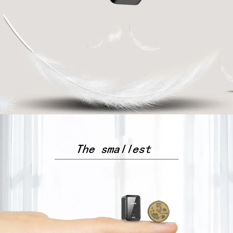 2019 New Arrive GPS Mini GF- 09 Pet GPS Tracker SOS alarm With Free APP Mini GPS Tracking Device