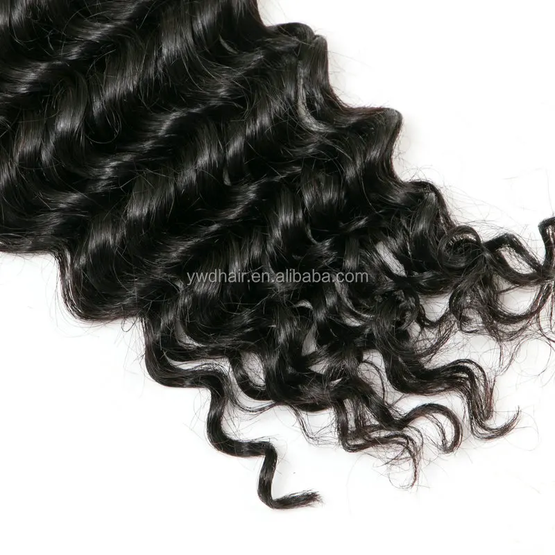 Yavida Hair Product Brazilian Virgin Deep Curly Wave Hair Weave 3 Bundles 100% Unprocessed Remy Human Hair Extensions