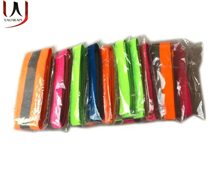 factory wholesale safety reflective running armband wrist band for runners walkers cyclists