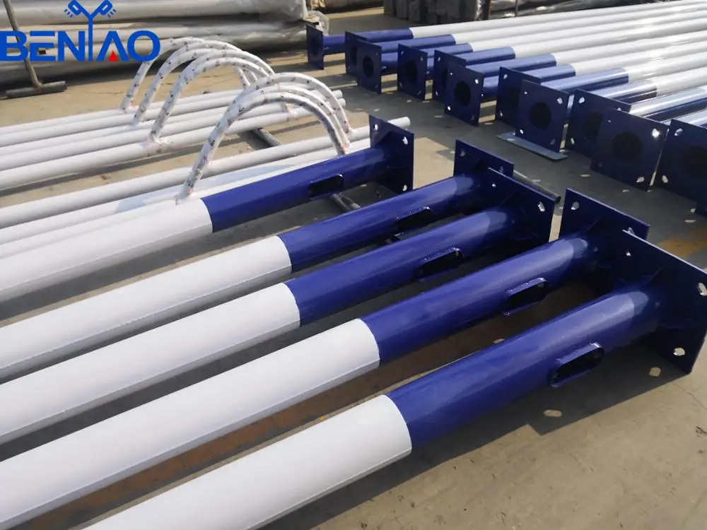 5 - 13 m led light pole double street lighting pole