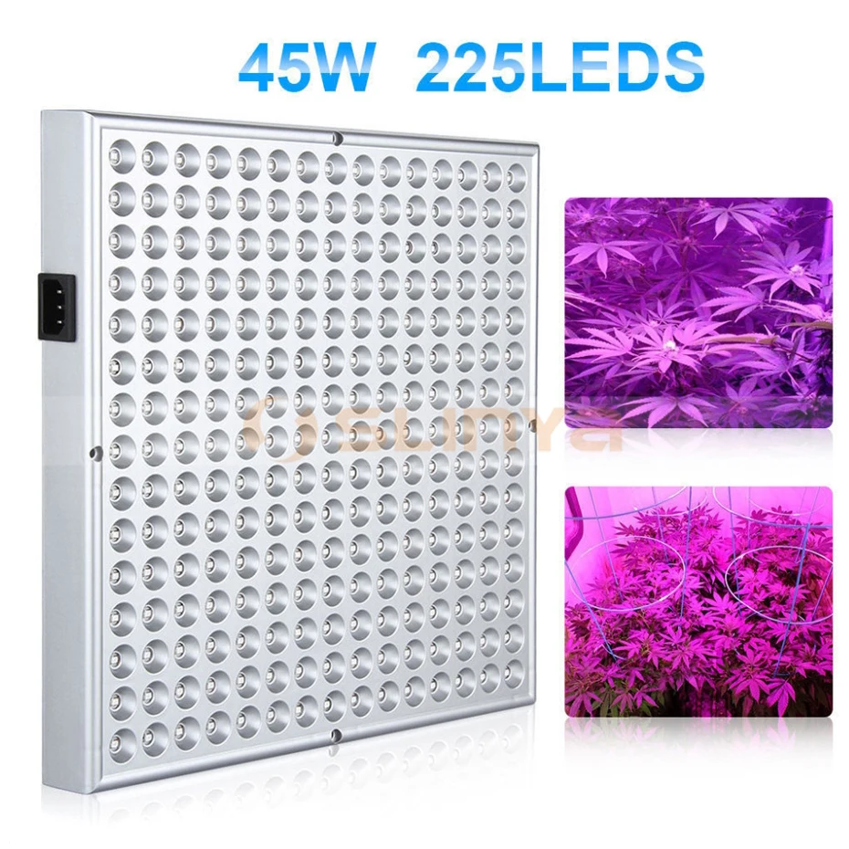 45W Full Spectrum Led Plant Lamp AC85~265V Hydroponics Flower Panel Grow Light