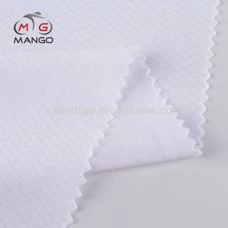 mesh clothing cycling 100% polyester interlock honeycomb polyester fabric