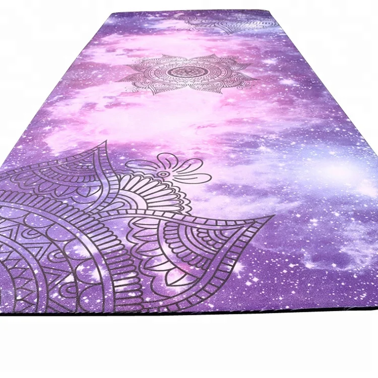 Eco friendly Suede Material Rubber Yoga Gym Mat
