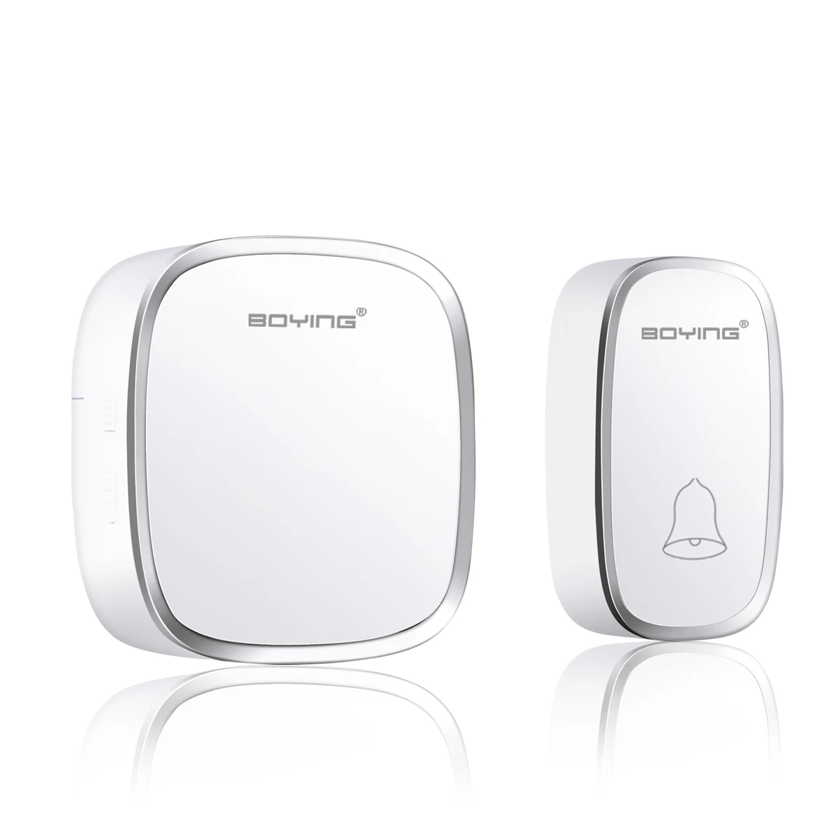Portable battery doorbell new wireless vibration magicfly 315mhz 1 remote control 1 wireless digital receiver doorbell