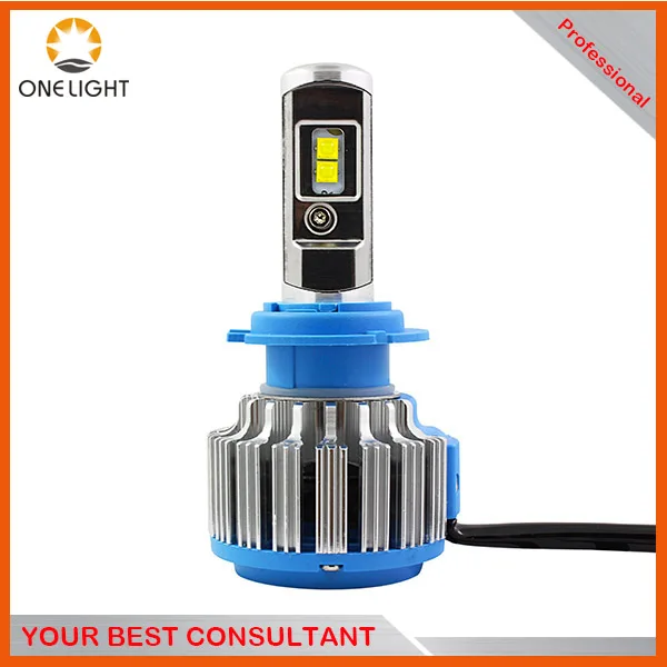 Авто освещение T1 светодиодные фары Canbus ошибка Высота низкий луч 4000lm H4 с высокой производительностью