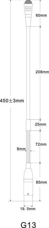 SINGDEN G13 electret condenser desktop gooseneck microphone