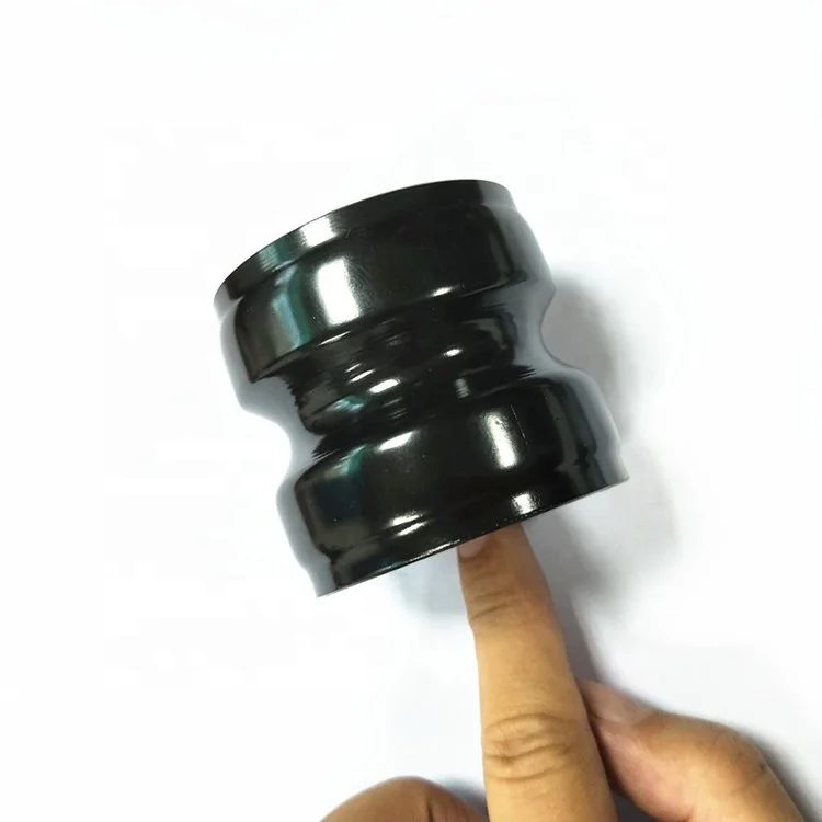 Oil transmission pipe connection buckle customized processing aluminum alloy shell CNC turning processing Black processing