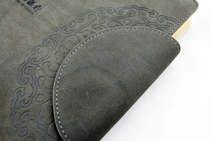 Leather spiral notebook Original office personal diary/week planner/agenda organizer 6 rings binder stationery