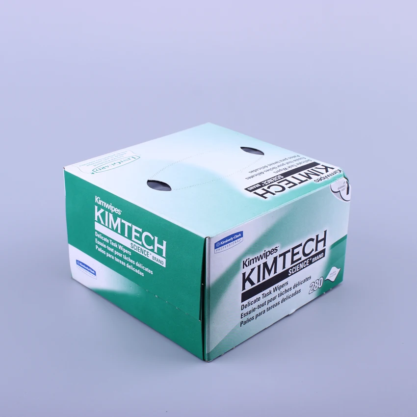 100 % Woodpulp Cleaning Paper Dustproof Kimtech Wipes Fiber Optical Tissue Paper