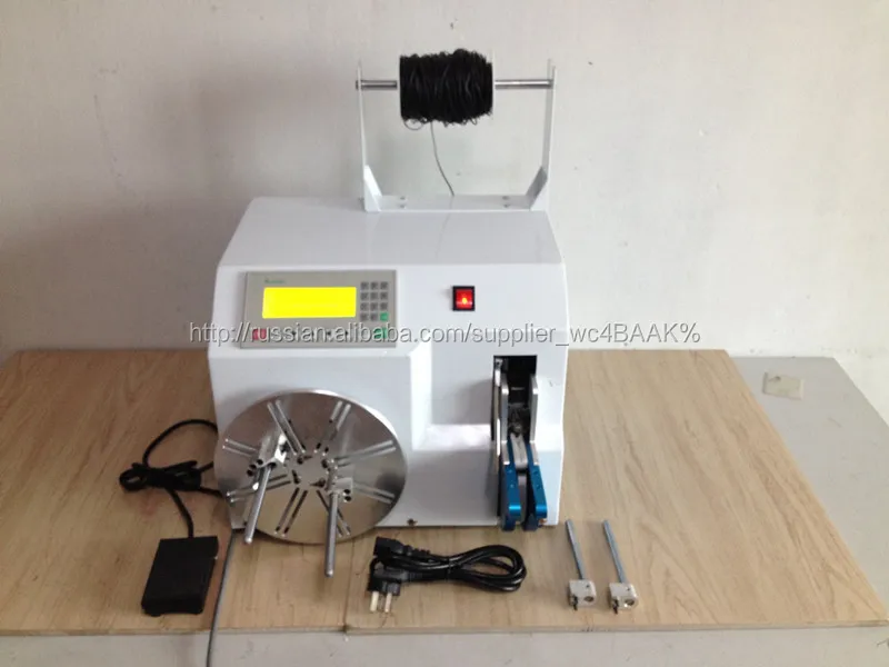 Automatic cable winding and tying machine