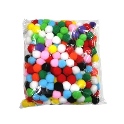 wholesale 500 Pieces 1 Inch Pompon Ball Assorted Color Pompoms Soft Toy Balls for Hobby Supplies and Creative Craft DIY Material