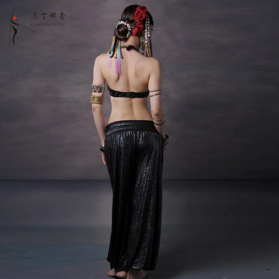 2 pcs Coins Bra Harem Tribal Pants Belly Dancing Clothing