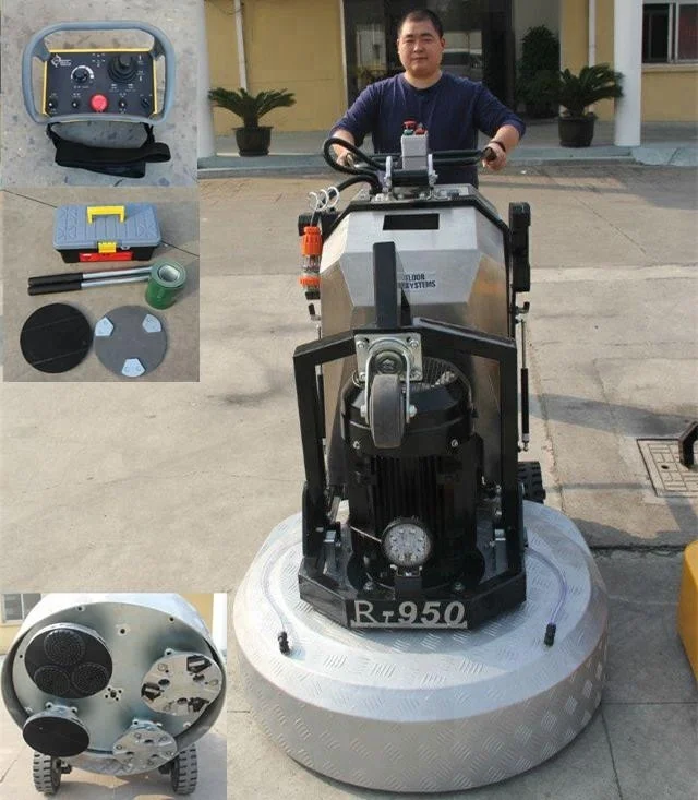 Бетонная напольная шлифовальная машина с планетарным приводом и дистанционным управлением