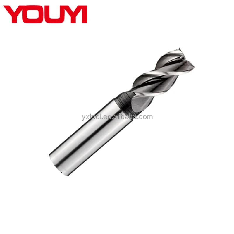 
HSS 3flute End mills with straight shank used for Aluminium alloy 