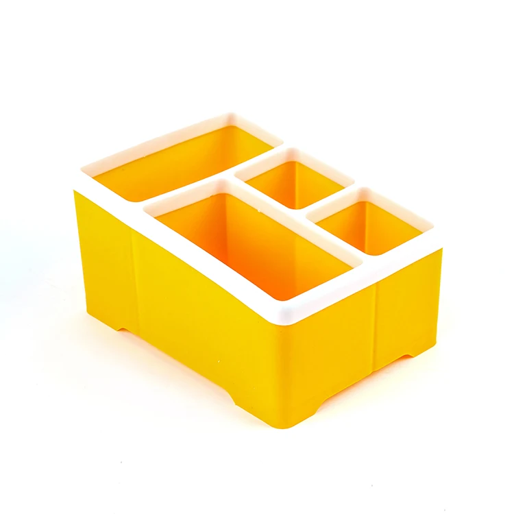 
Newest Selling Desktop Storage 4 Grids Plastic Remote Control Box Cosmetic Box 