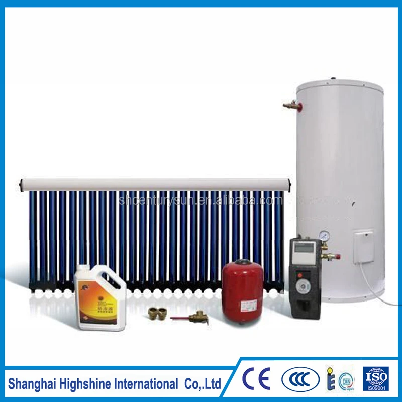 Super Thermal U Heat Pipe Split and Pressurized Balcony Wall Mounted Solar Water Heating System for High Building