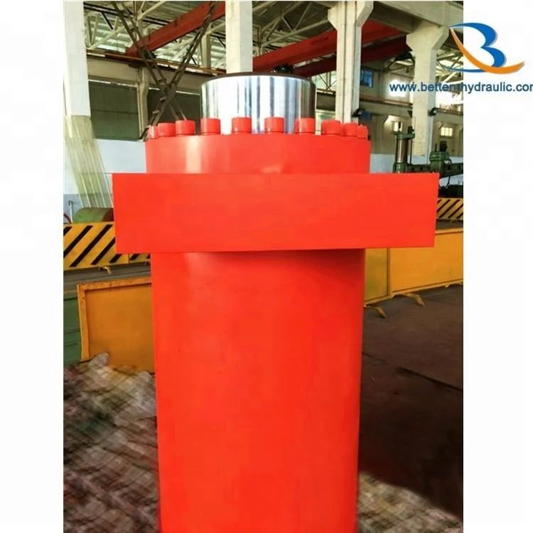 Plunge Single Acting Hydraulic Press Heavy Duty Cylinder