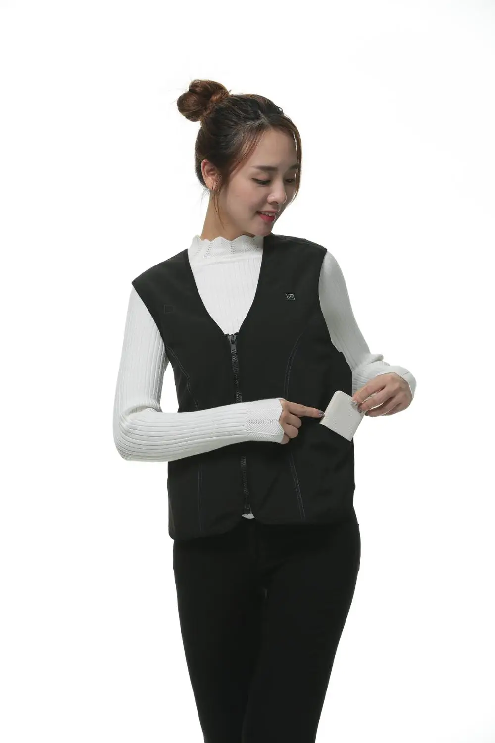 
Windproof 5V USB Power bank heated vest 