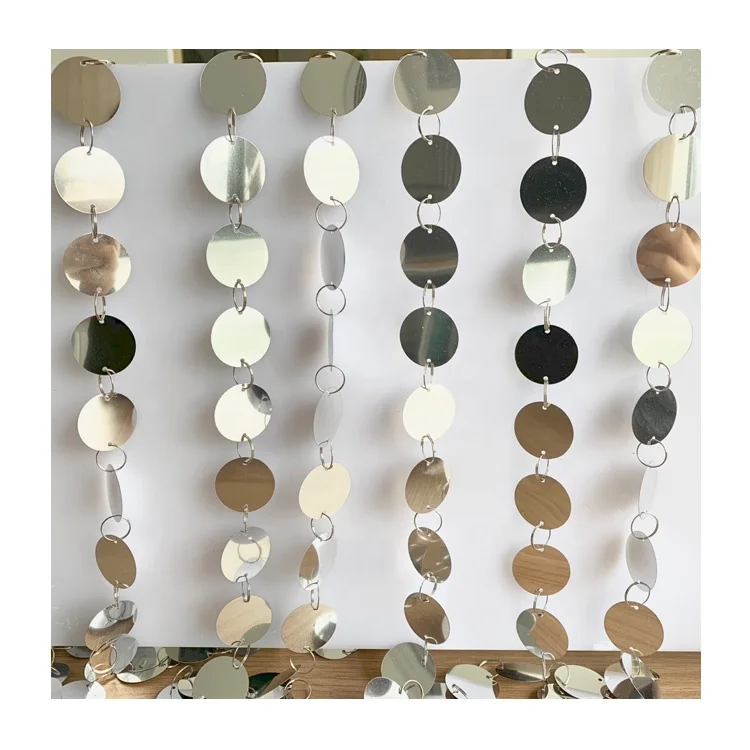 
Hot selling fashional PVC sequin bead curtain shop decoration 