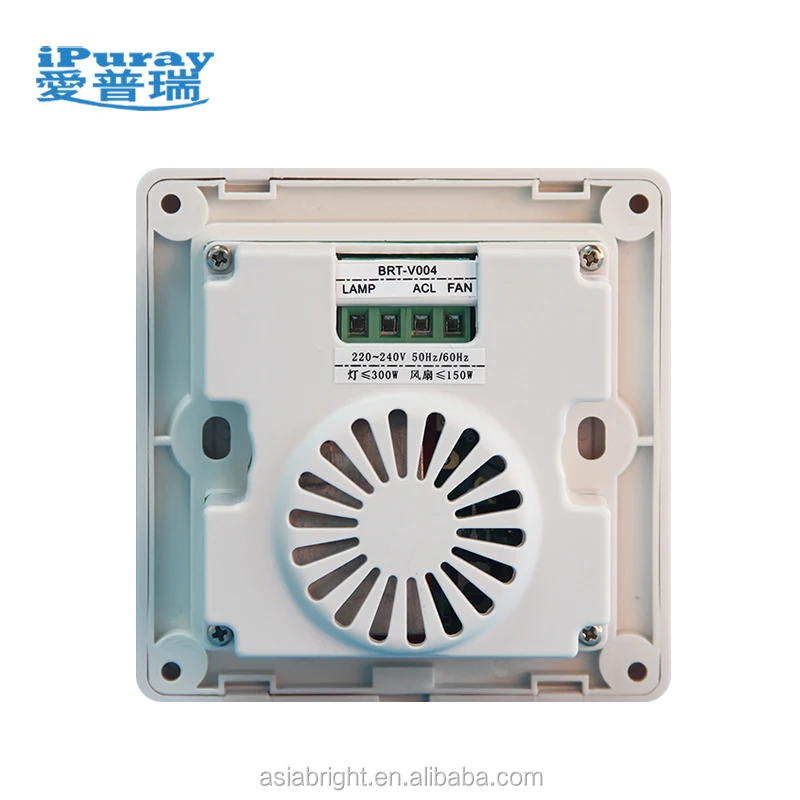 smart home appliance Keypad Ventilation Fan Speed and LightIng Control  switch with Timer HVAC controller