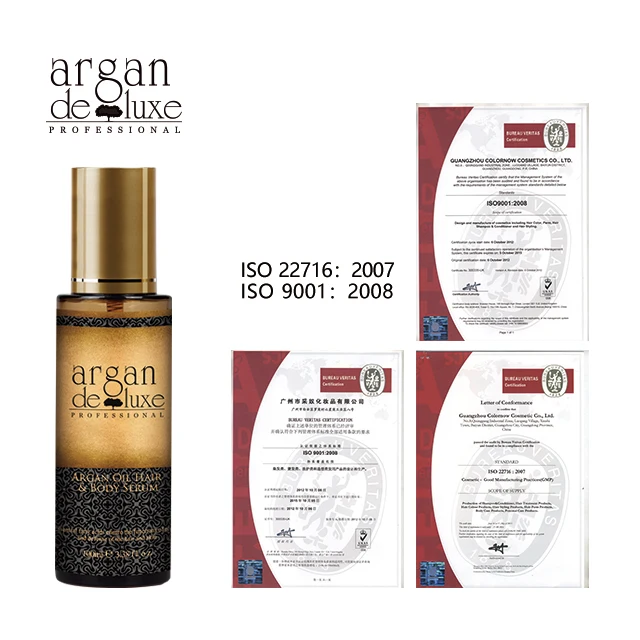 Private Brand Stable   Argan Oil Hair &Body Serum for Cosmetics Use
