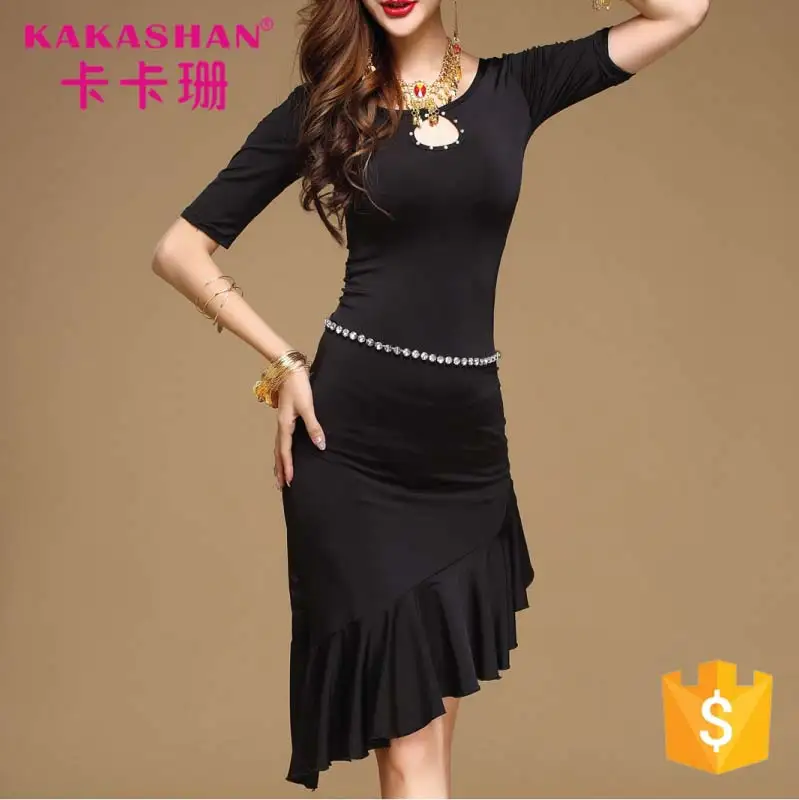 
Women Cha Cha Cha Dance Dress American Ballroom Latin Evening Dress 