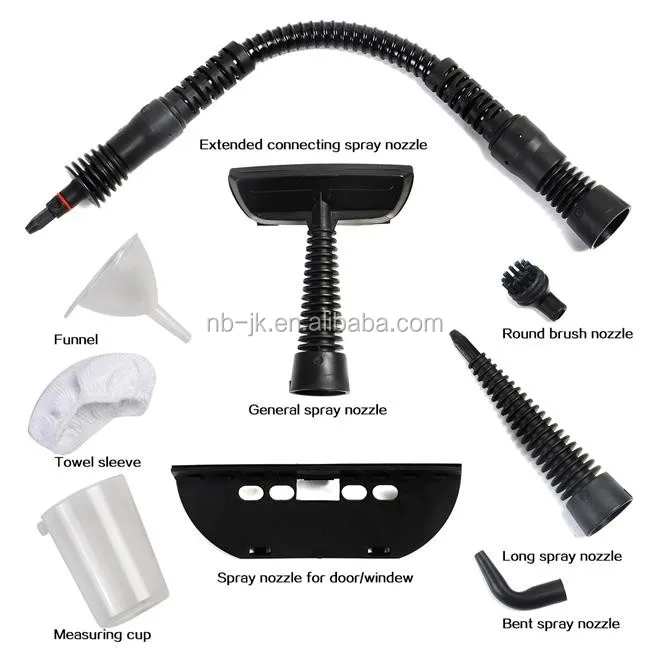 1000W Multi-Purpose Pressurized handheld steam cleaner and Sanitizing System with Attachments for Stain Removal CE GS ROHS ETL