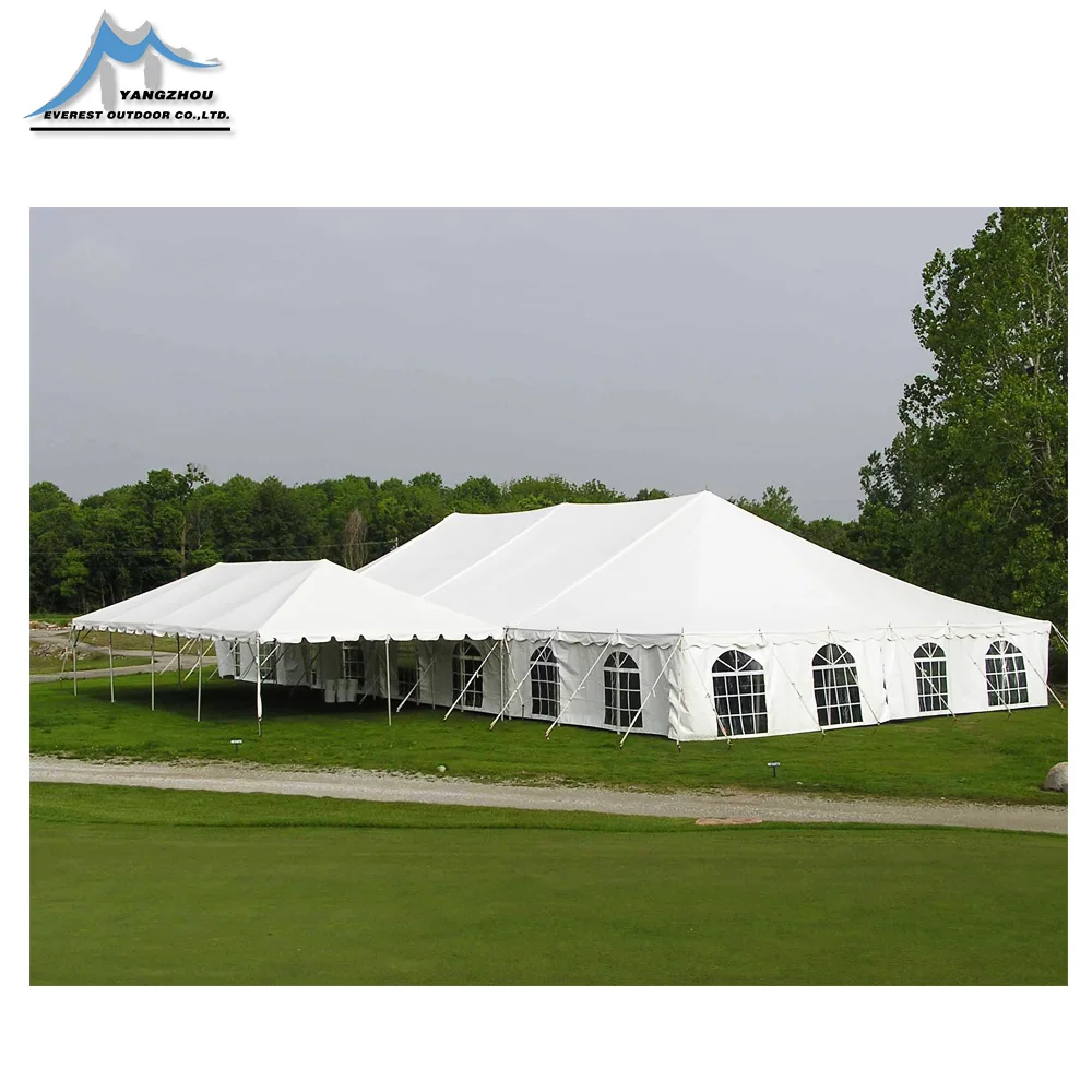 Party Wedding Pole Tent Customizable Upscale Outdoor 5 + Person Tent Aluminum White,white 288 Sqm Everest CN;JIA PL4060 Single