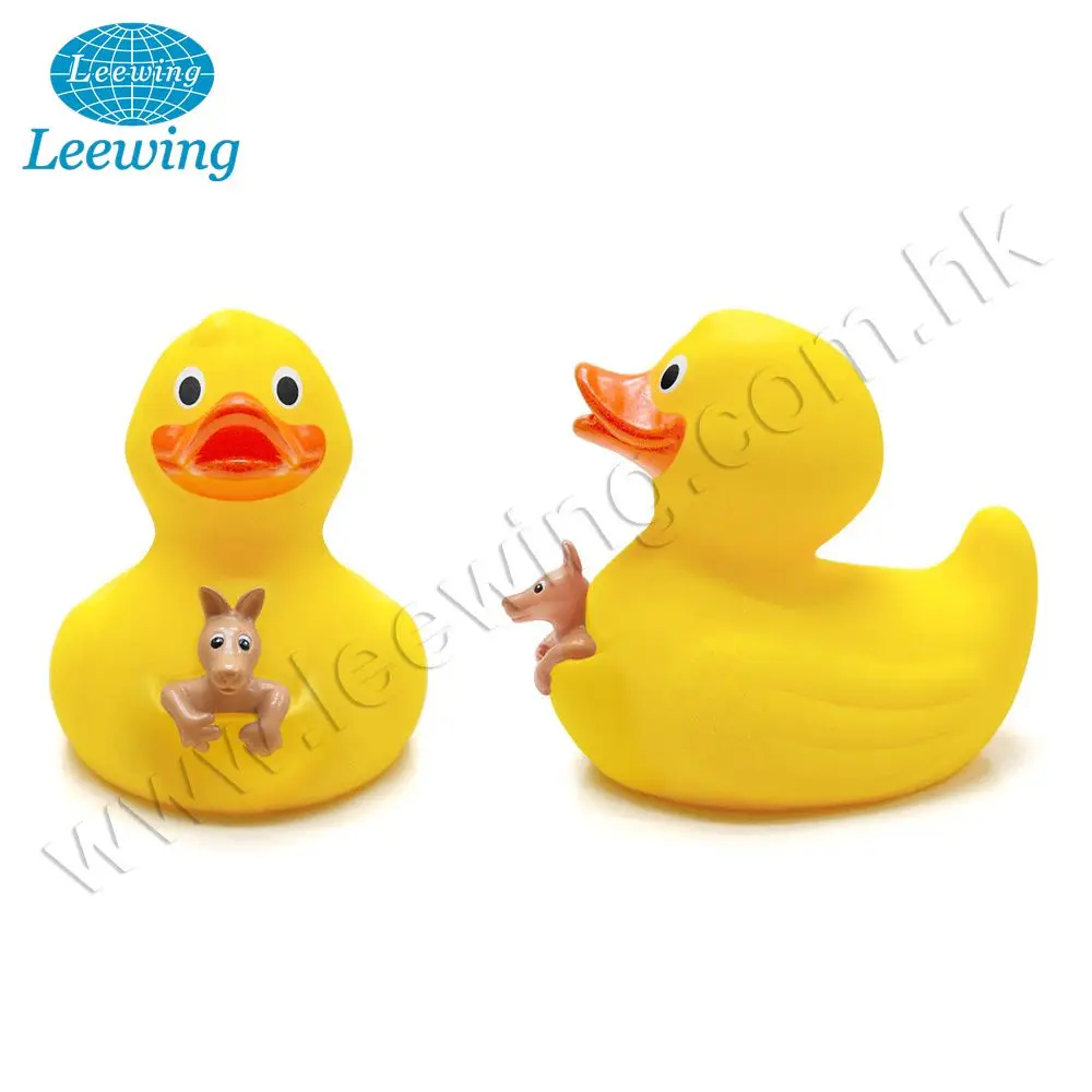Австралийская Подпись Сувенирный рекламный подарок пластиковый ПВХ винил желтый дизайн на заказ ваша собственная резиновая утка с кенгуру